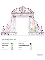 Mapa de daños del ático del retablo